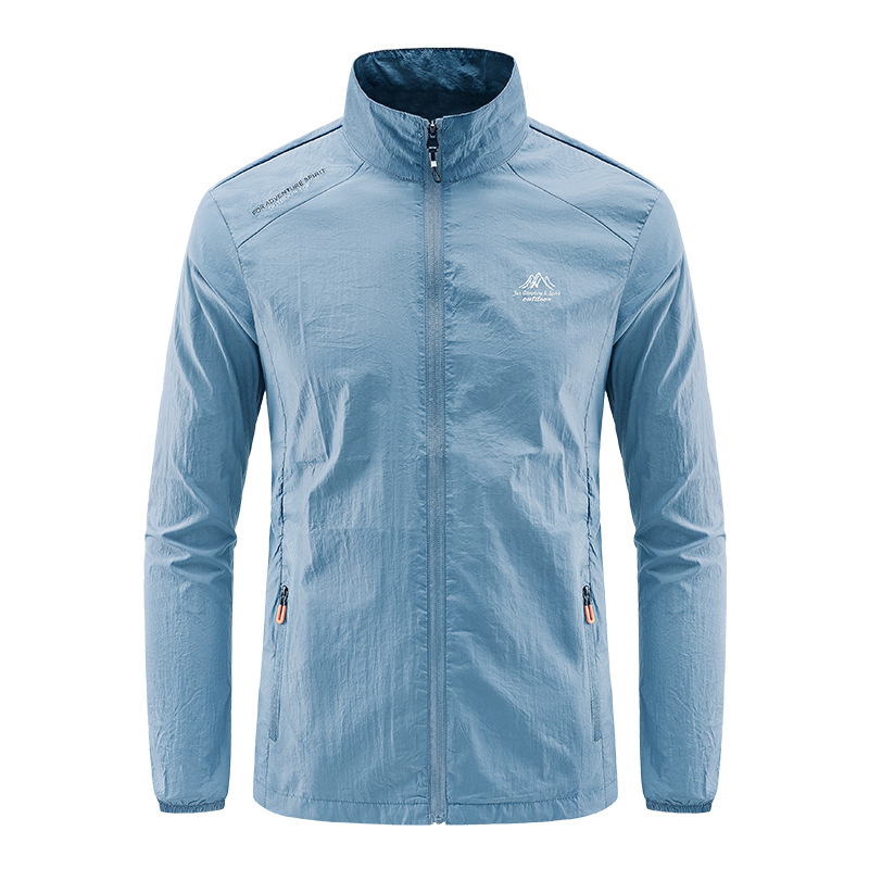 🌿Veste légère décontractée à col montant pour homme / Veste en toile