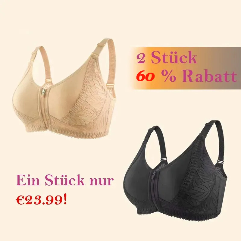 🔥Letzter Tag: 50% Rabatt🔥 - Bügelloser BH mit durchgehendem Reißverschluss und voller Abdeckung-01