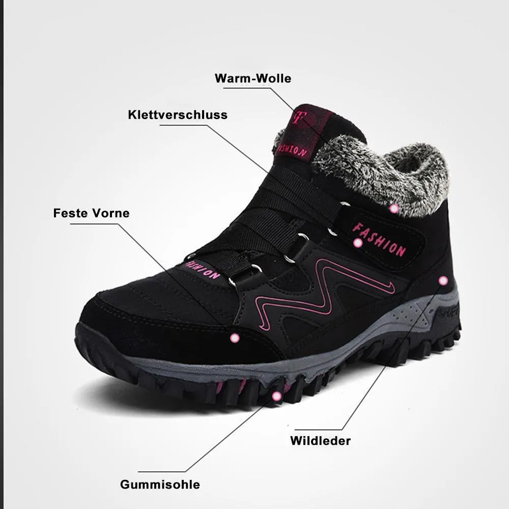 WINTER-THERMO-VILLI-LEDER-SLIP-ON-HIGH-TOP-WANDERSTIEFEL FÜR MÄNNER UND FRAUEN.