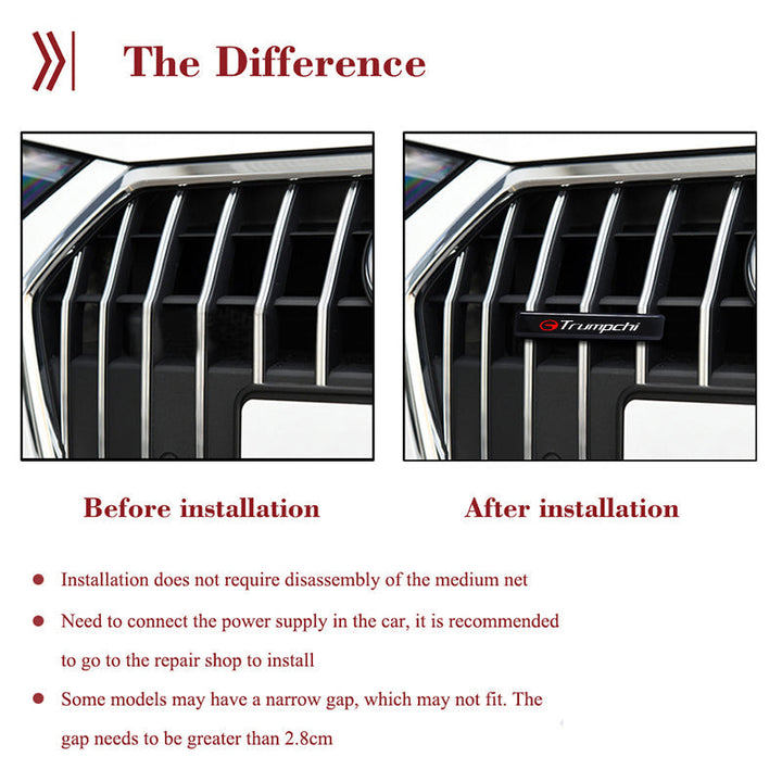Stylish Atmosphere Car Center Grille LED Logo Light