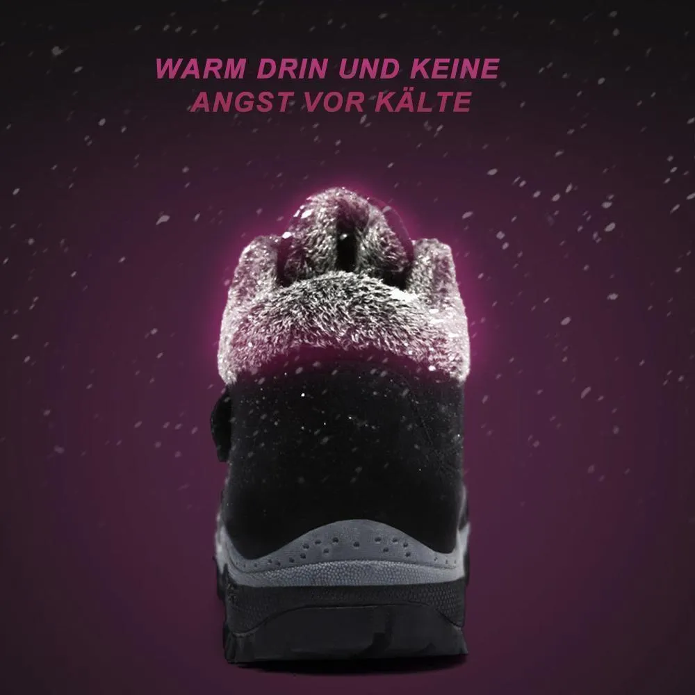 WINTER-THERMO-VILLI-LEDER-SLIP-ON-HIGH-TOP-WANDERSTIEFEL FÜR MÄNNER UND FRAUEN.