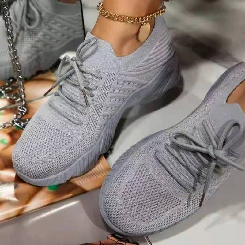 Lässige Atmungsaktive Schuhe mit dicker Sohle aus Mesh