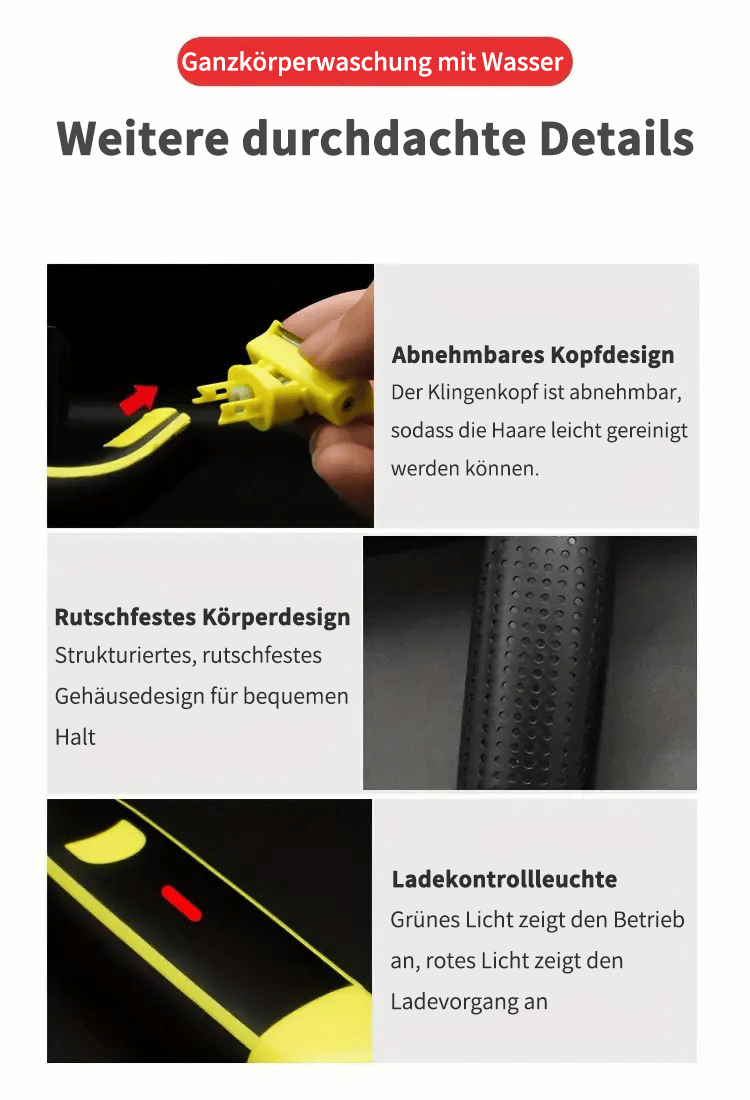 🏆Aktion am letzten Tag – 49 % Rabatt🎁2024 neuer waschbarer Ganzkörper-Nass- und Trockenrasierer