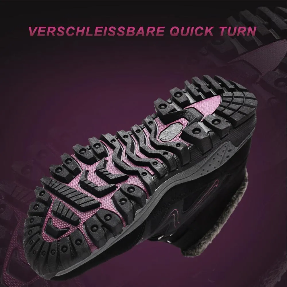 WINTER-THERMO-VILLI-LEDER-SLIP-ON-HIGH-TOP-WANDERSTIEFEL FÜR MÄNNER UND FRAUEN.