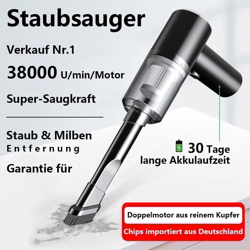 🔥Letzter Tag Promotion 49% Rabatt - Leistungsstarker kabelloser Autostaubsauger