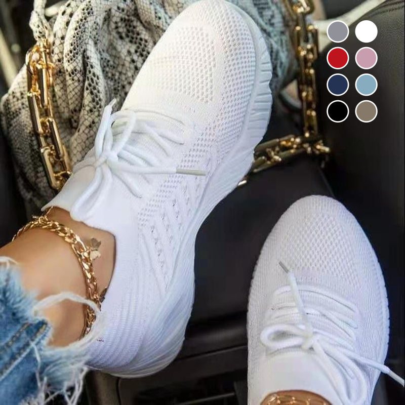 Lässige Atmungsaktive Schuhe mit dicker Sohle aus Mesh