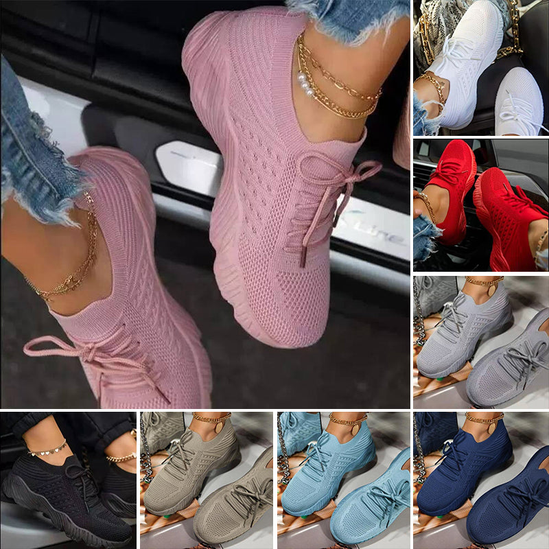 Lässige Atmungsaktive Schuhe mit dicker Sohle aus Mesh