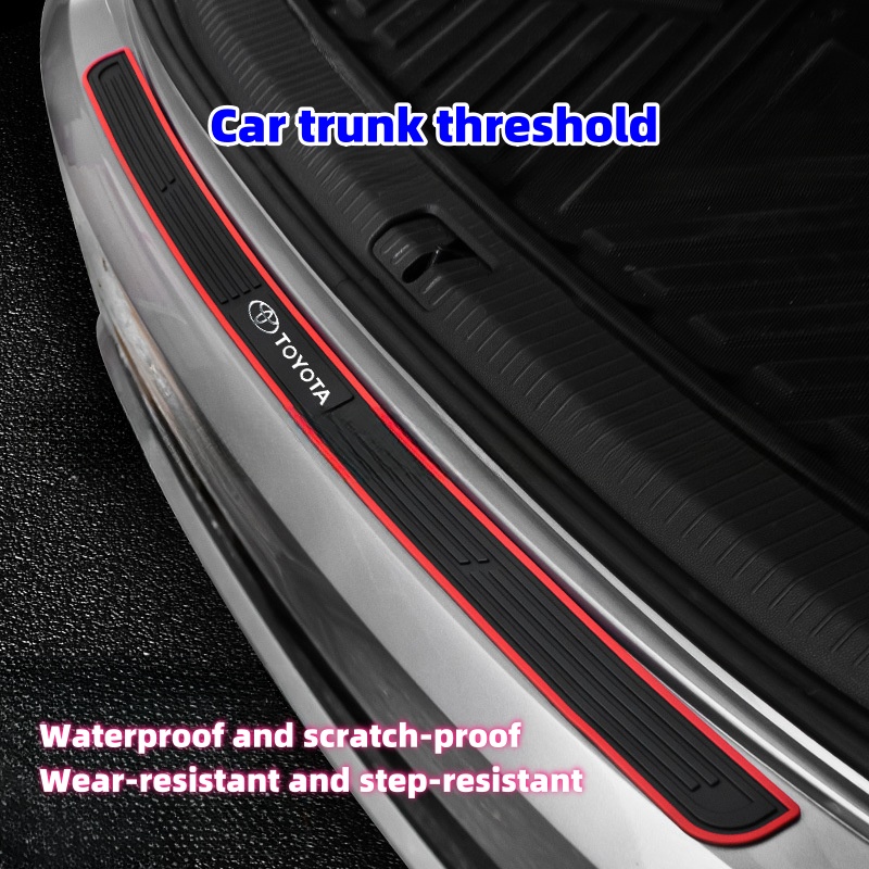 Car silicone door sill protection strip (with special car logo)