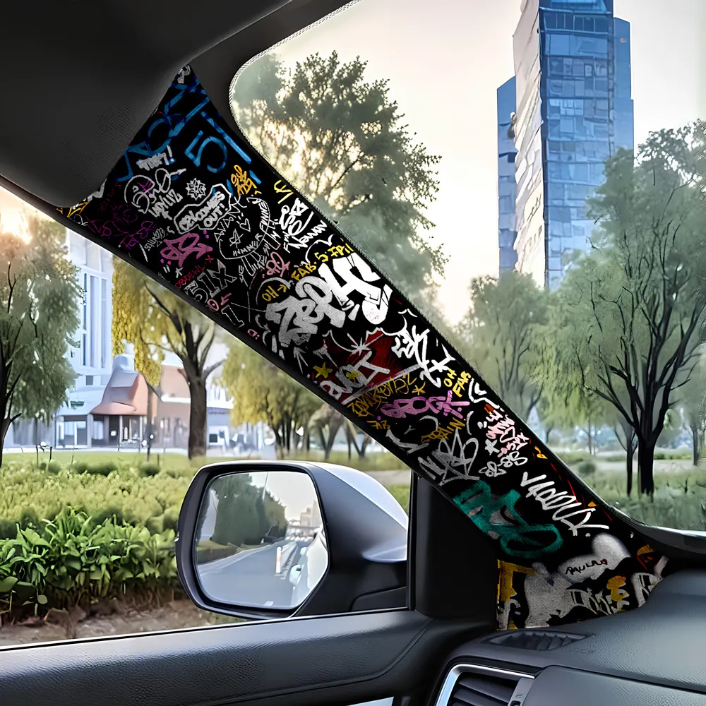 Car roof cloth AB column self-adhesive belt back adhesive cloth color change and wind interior sticker renovation modification fall off repair
