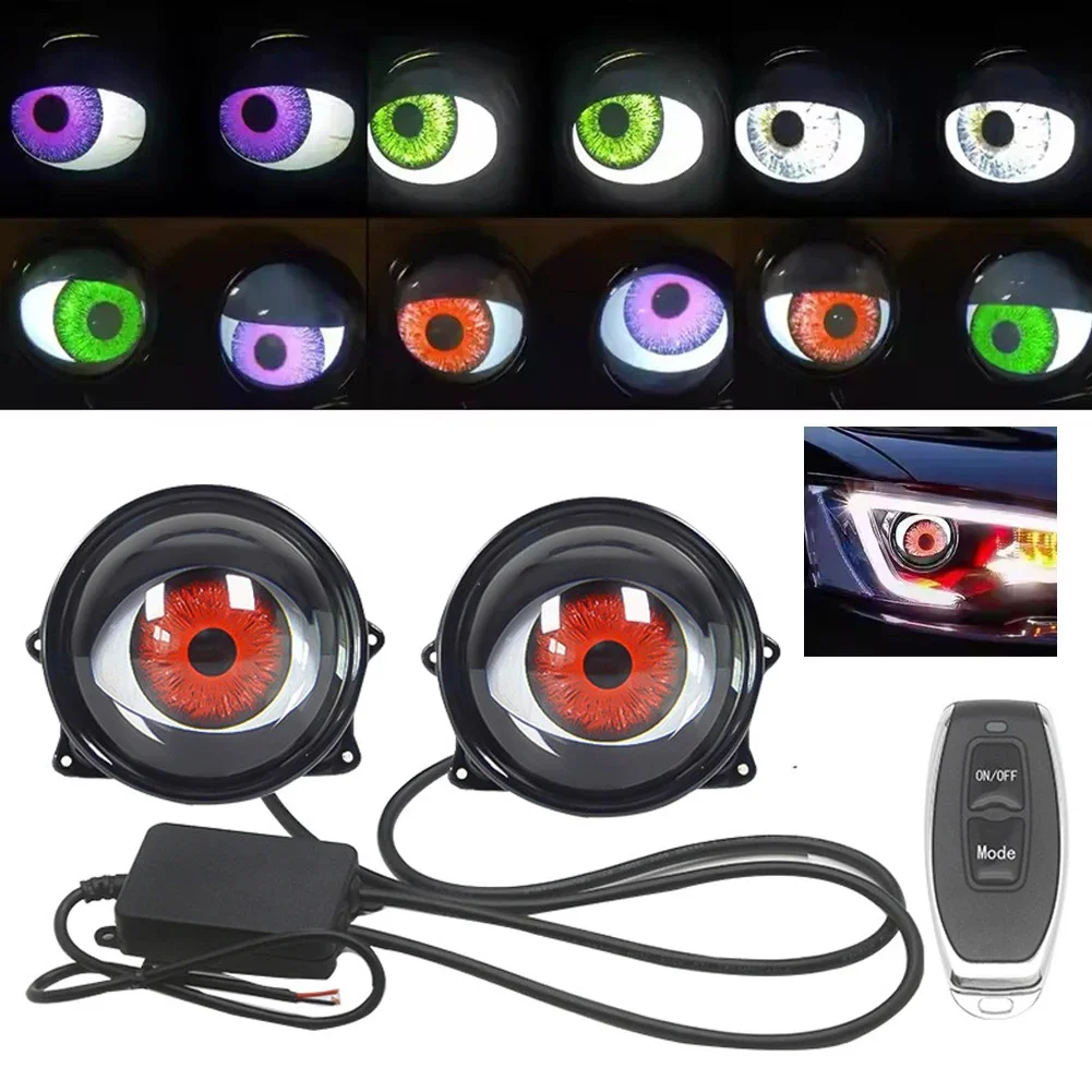 Car Devil Eyes Lens Lights