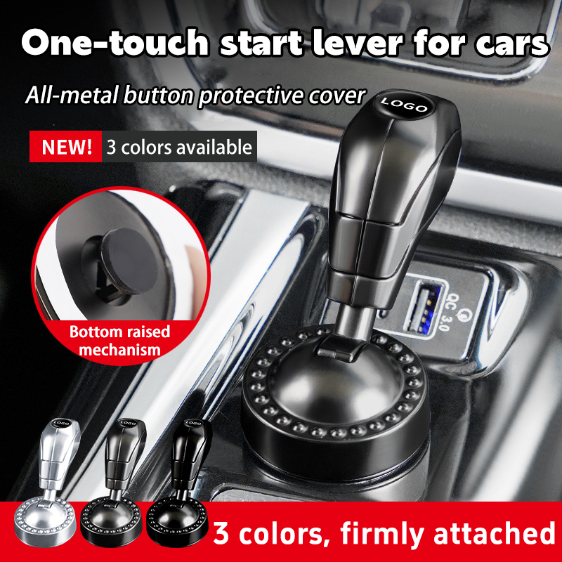 New Car One-button Start Ignition Switch Button Rocker Protection Cover Car Interior Accessories Modification