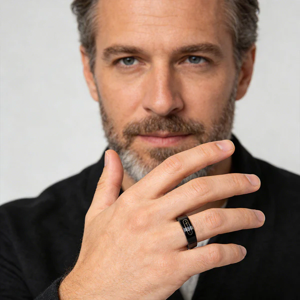 Gen 8 ECG Smart Ring mit Blutsauerstoff-, Schlaf- und Aktivitätsüberwachung | Größe 7–13