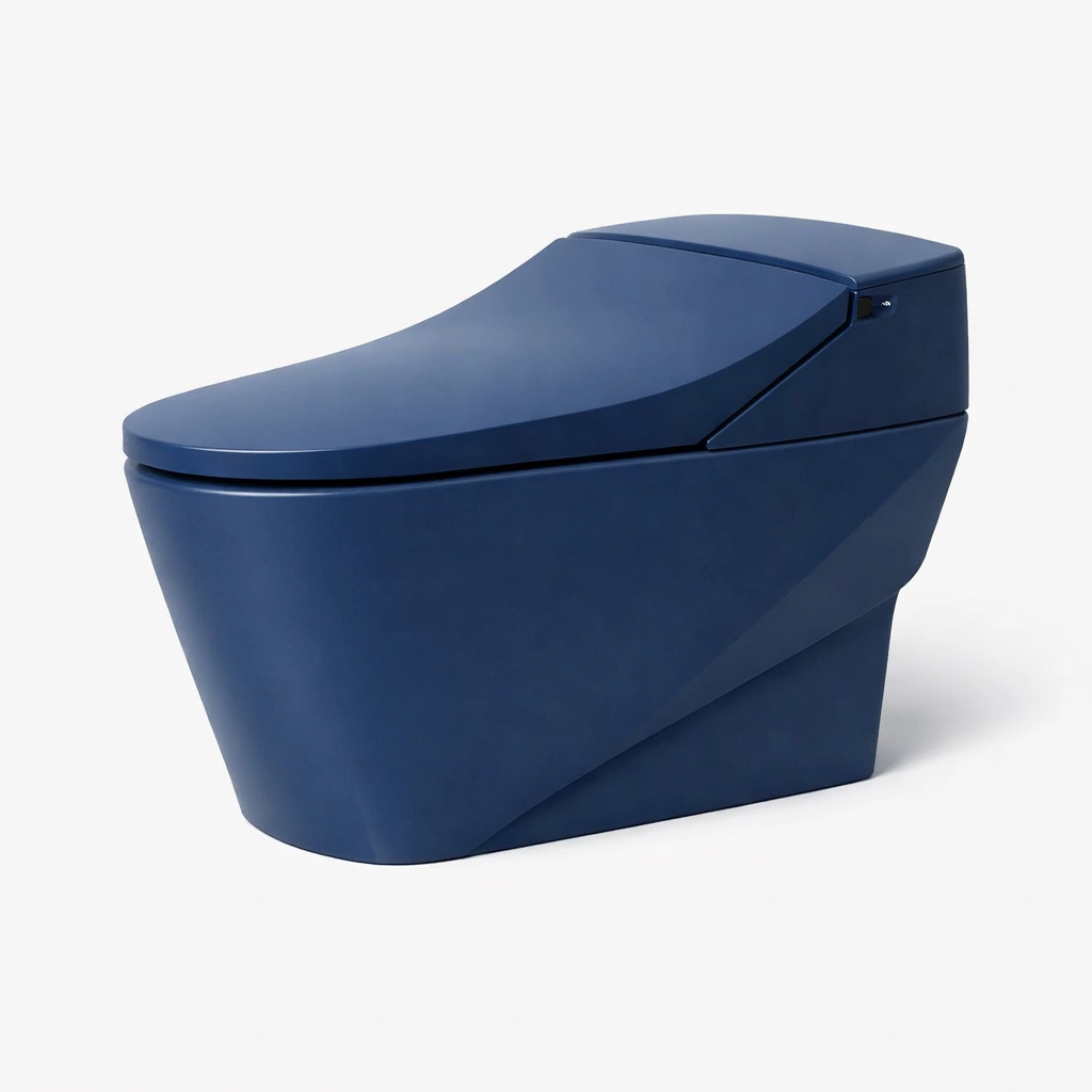 WC Modern Keramik Dunkelblau Design Kompakt 68 cm-{nestexo}