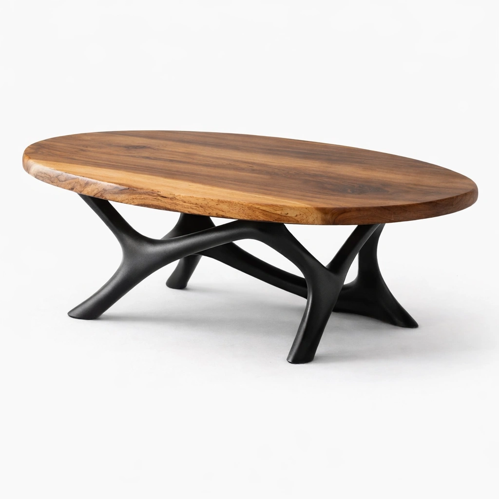 Couchtisch Massivholz Natur Modern 120x70 cm-{nestexo}