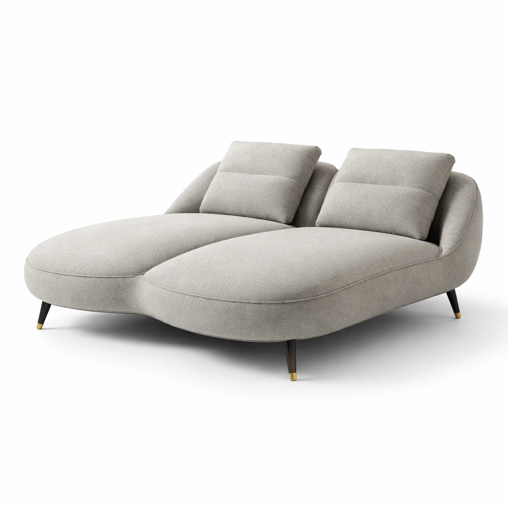 Relax Liegesofa Modern Grau 2 Sitzer 175 cm-{nestexo}