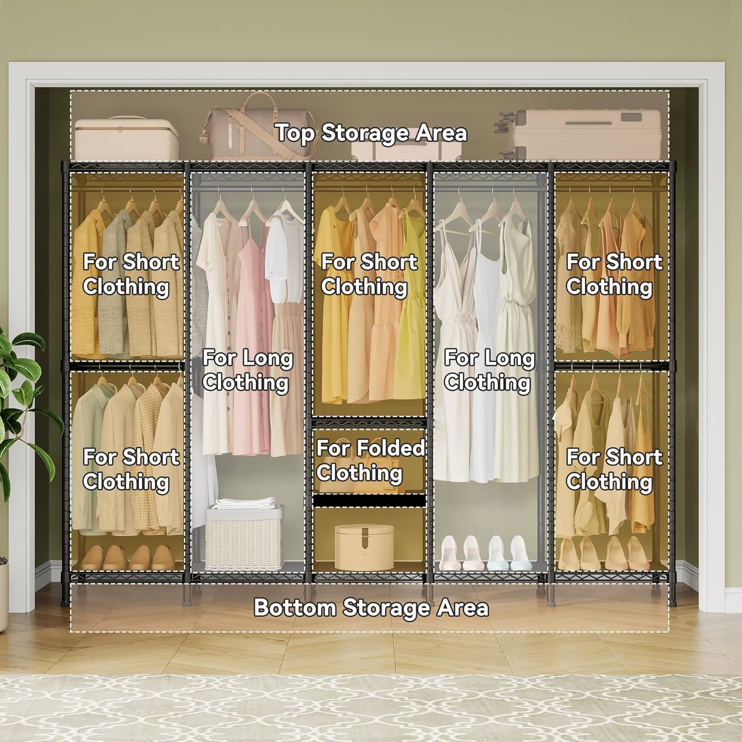 Extra Large Wire Garment Rack