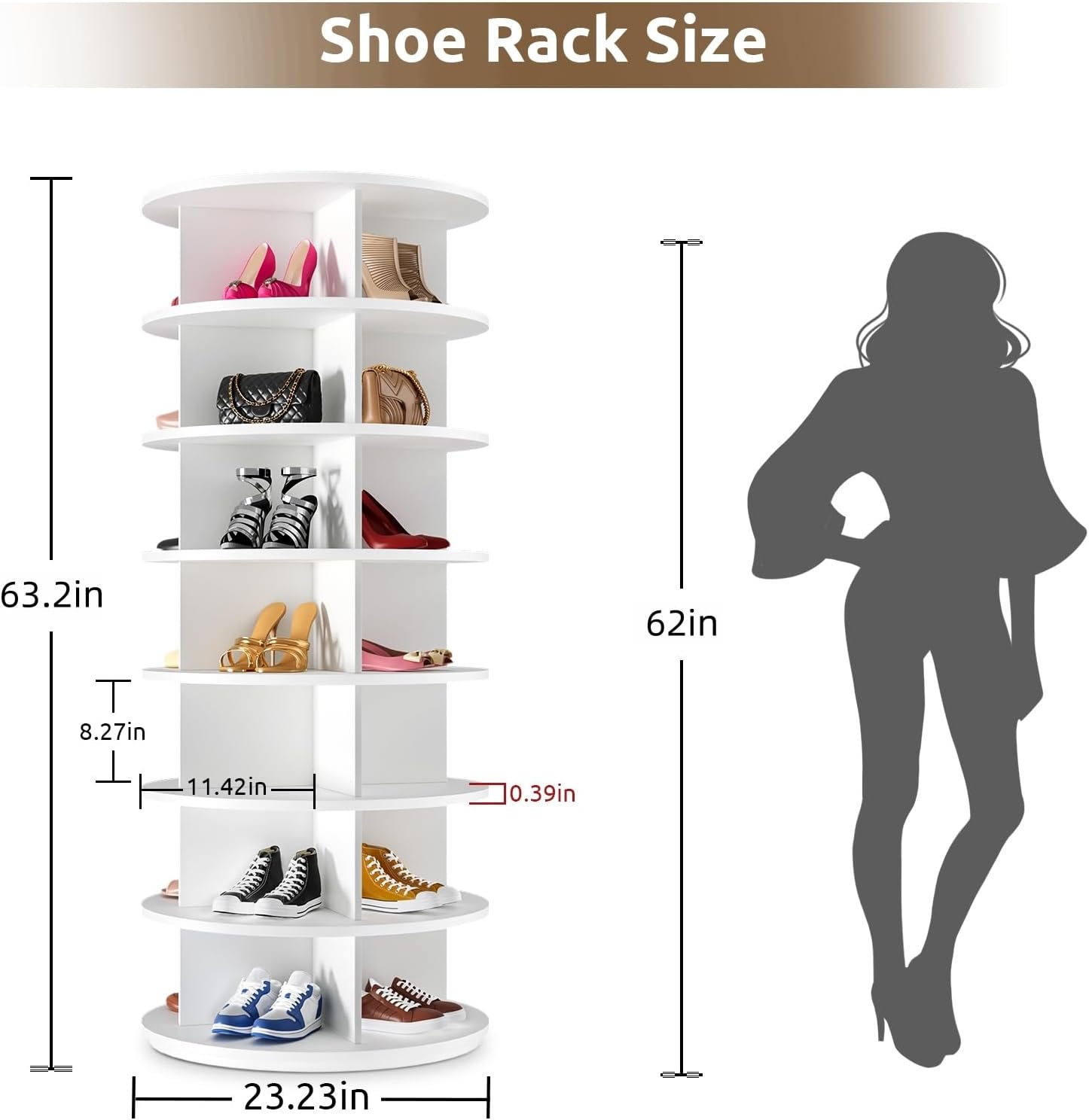 Rotating Shoe Rack 