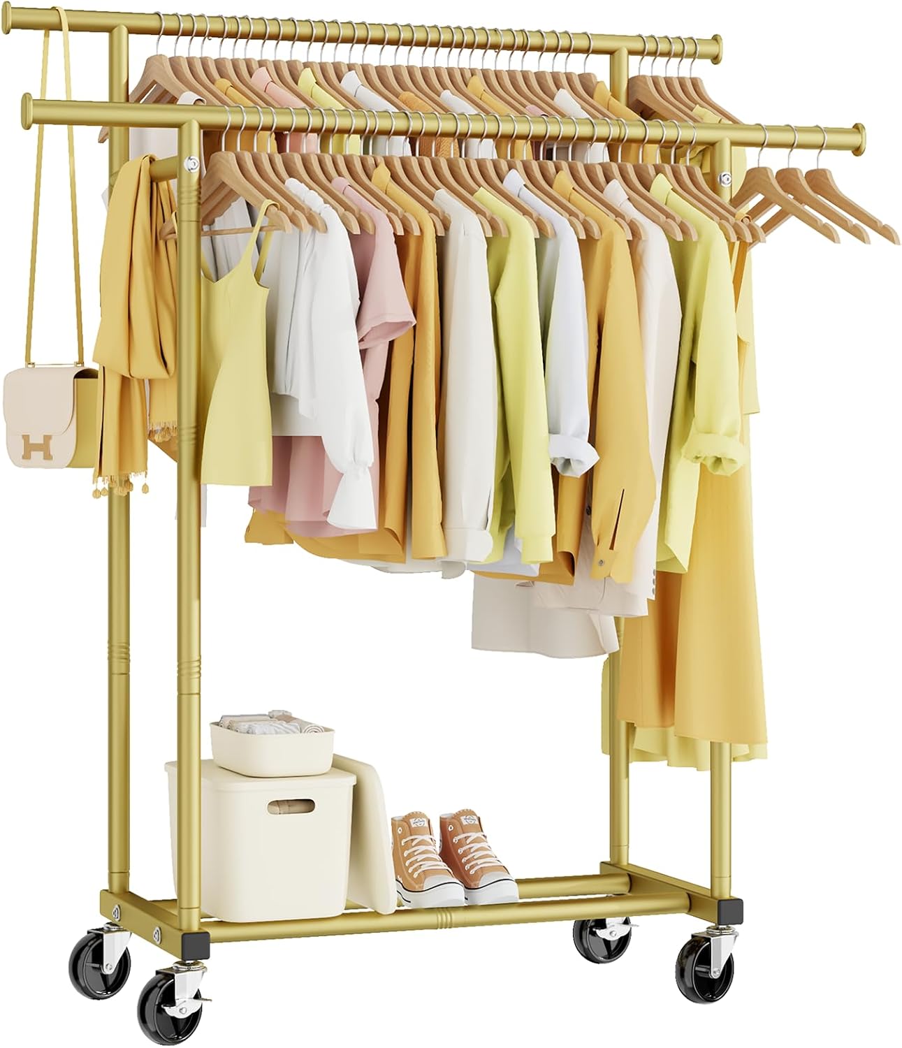 Double Rods Clothes Rack