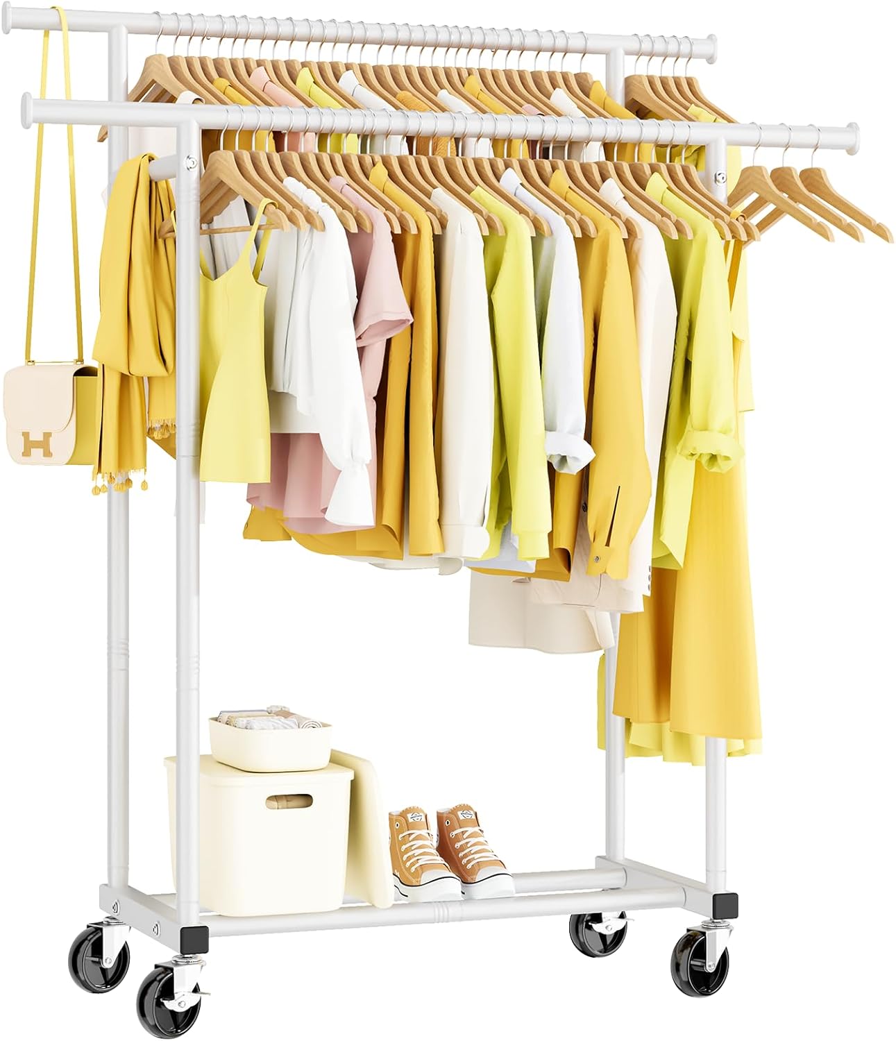Double Rods Clothes Rack