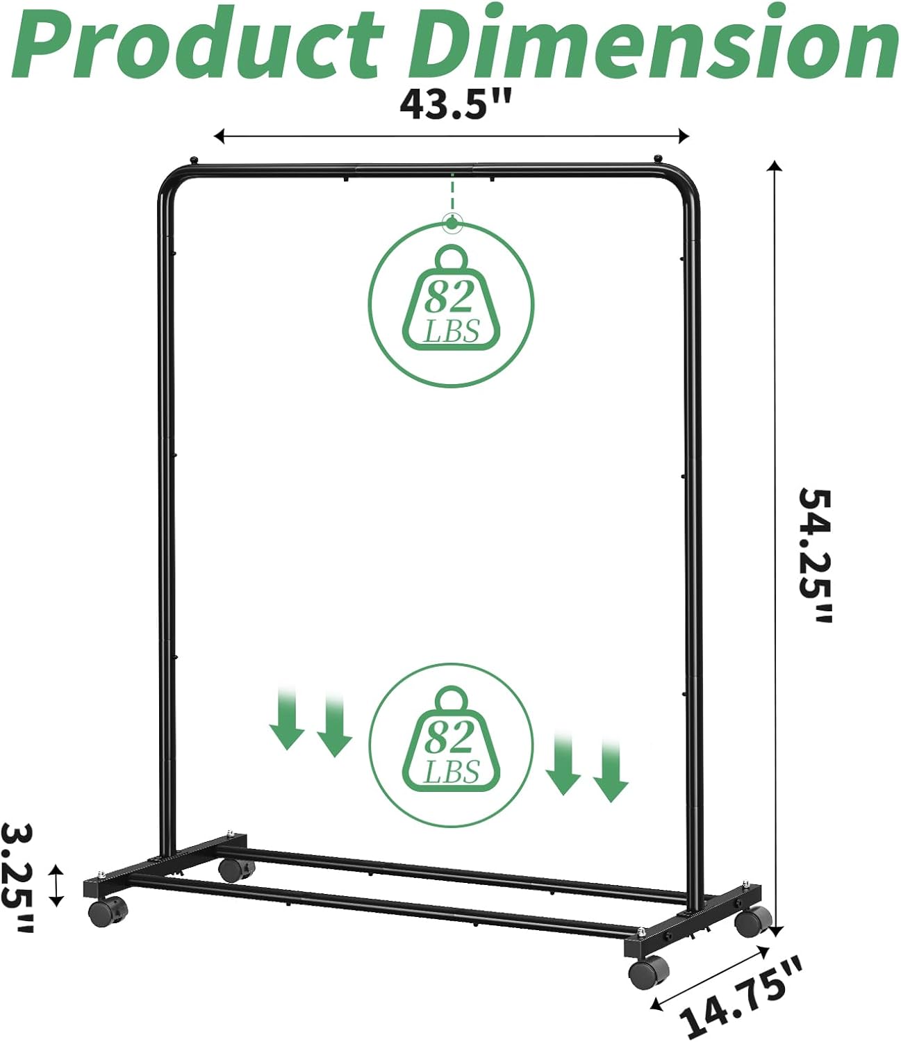 Garment Rack with Storage Shelves