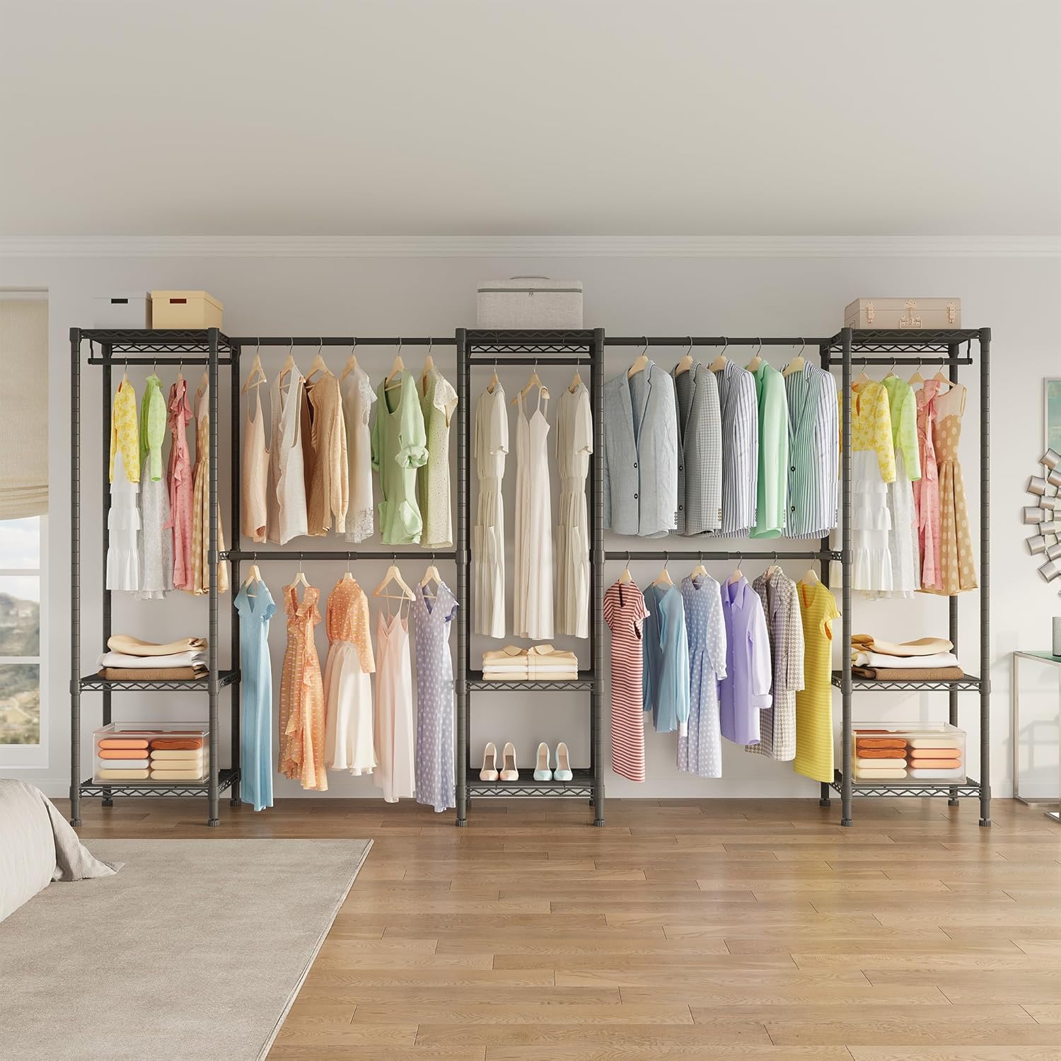 Heavy Duty Garment Rack, Clothing Rack for Hanging Clothes