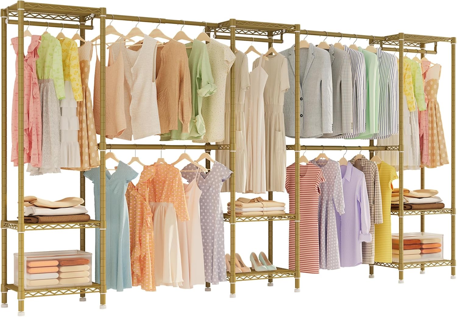 Heavy Duty Garment Rack, Clothing Rack for Hanging Clothes