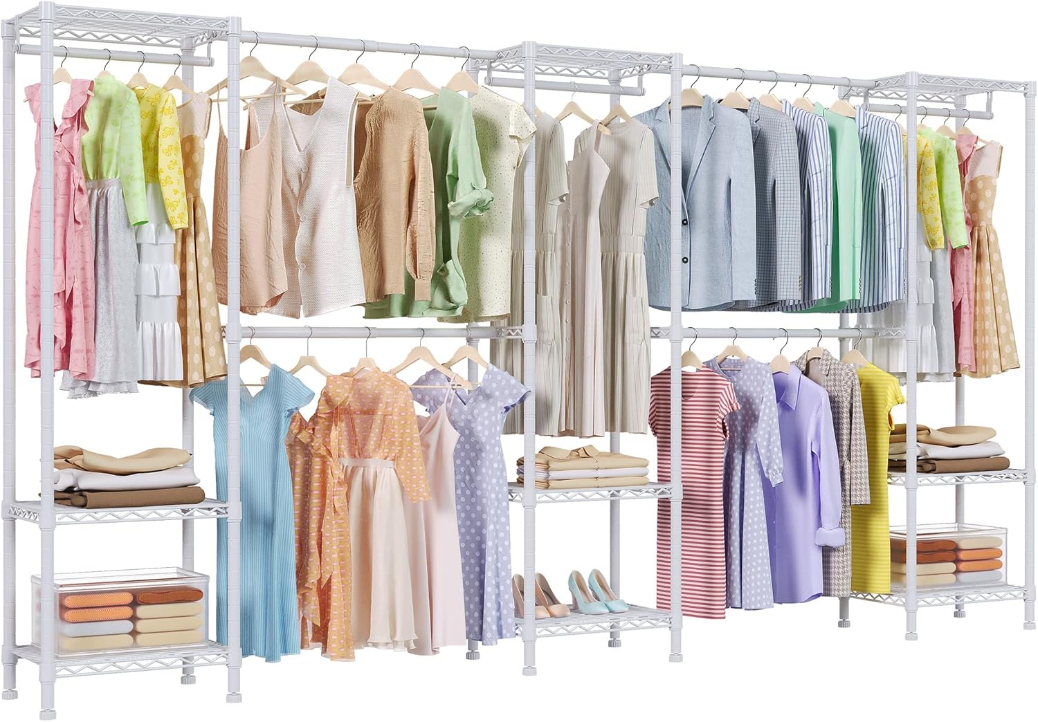 Heavy Duty Garment Rack, Clothing Rack for Hanging Clothes