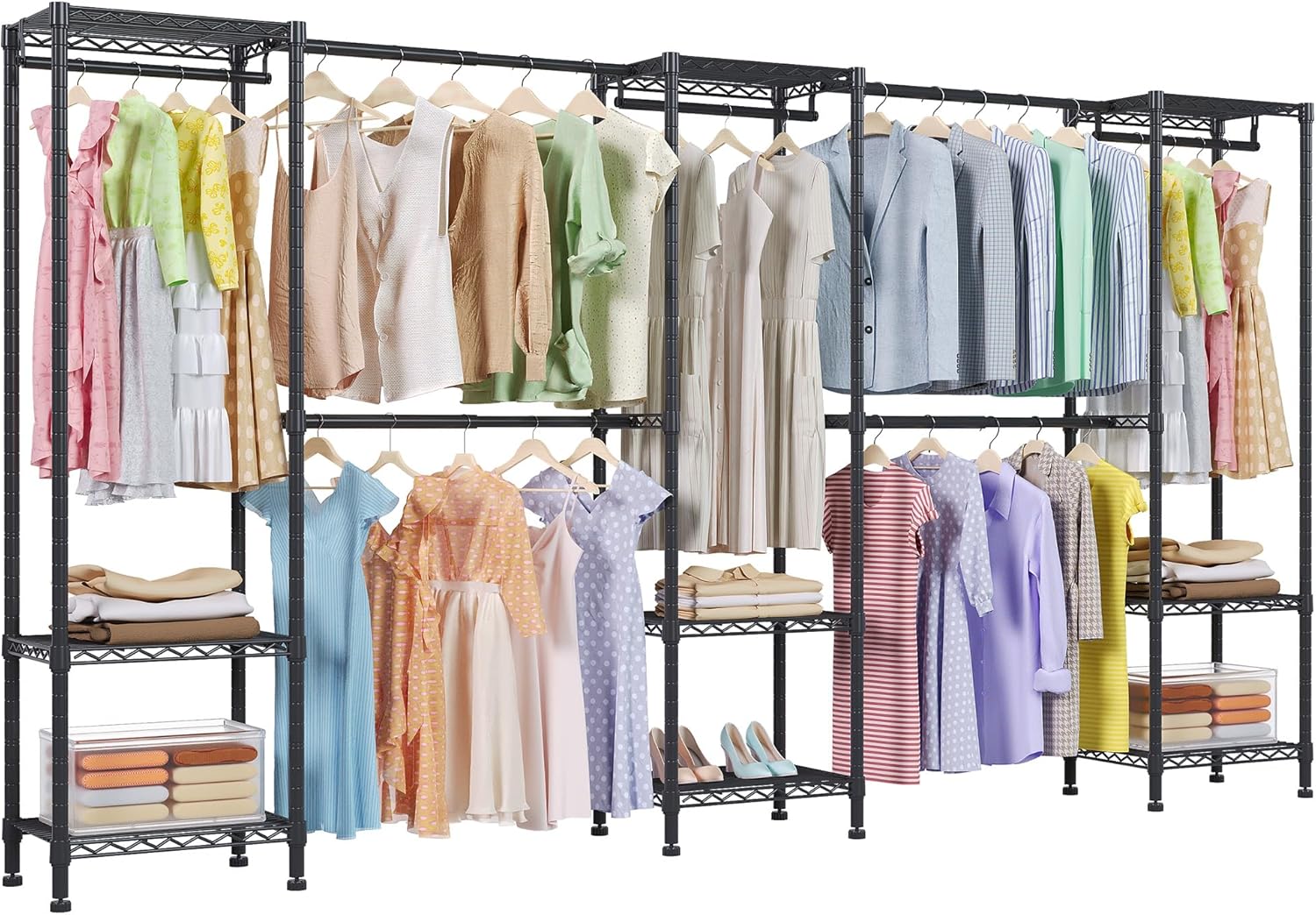 Heavy Duty Garment Rack, Clothing Rack for Hanging Clothes