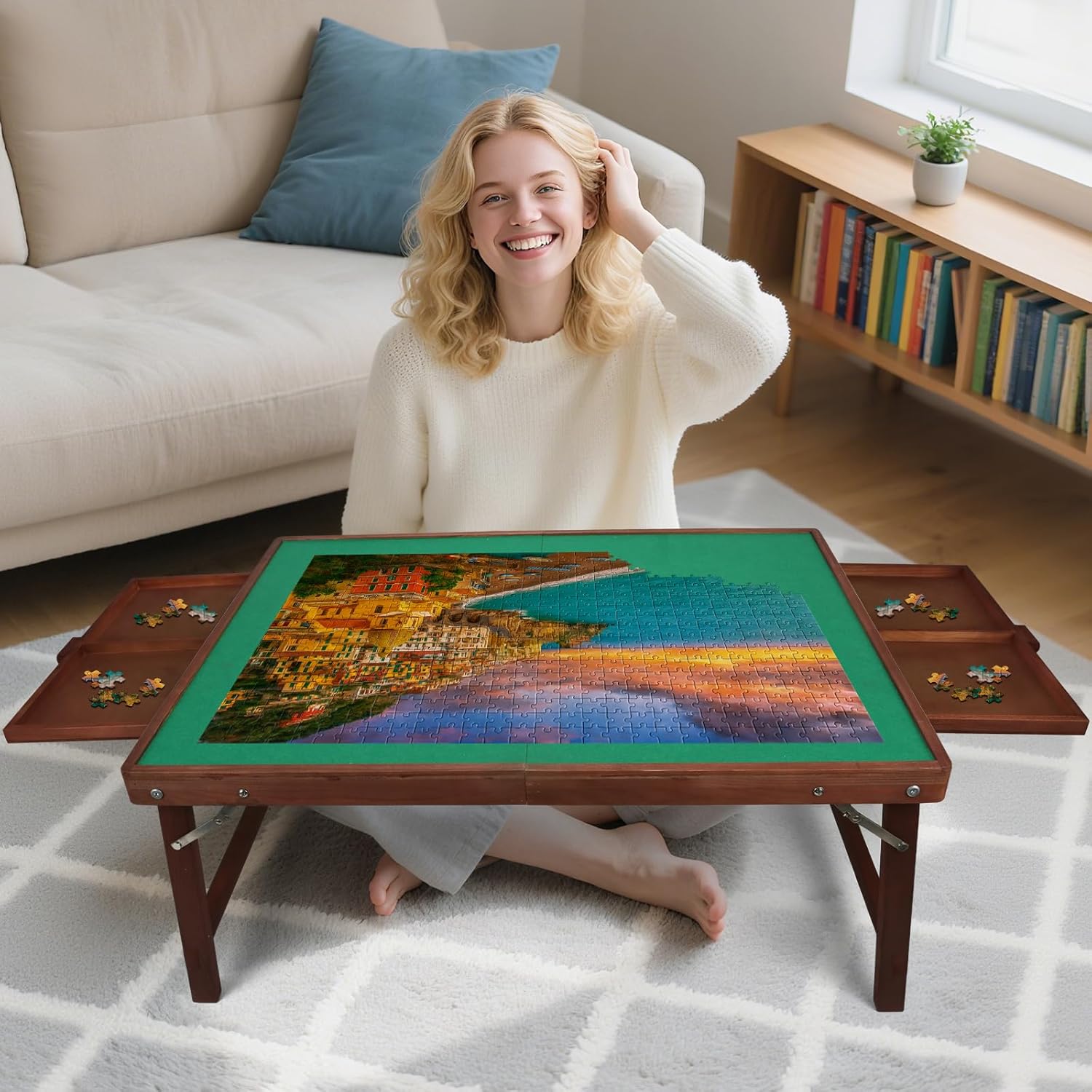 Puzzle Table with Legs