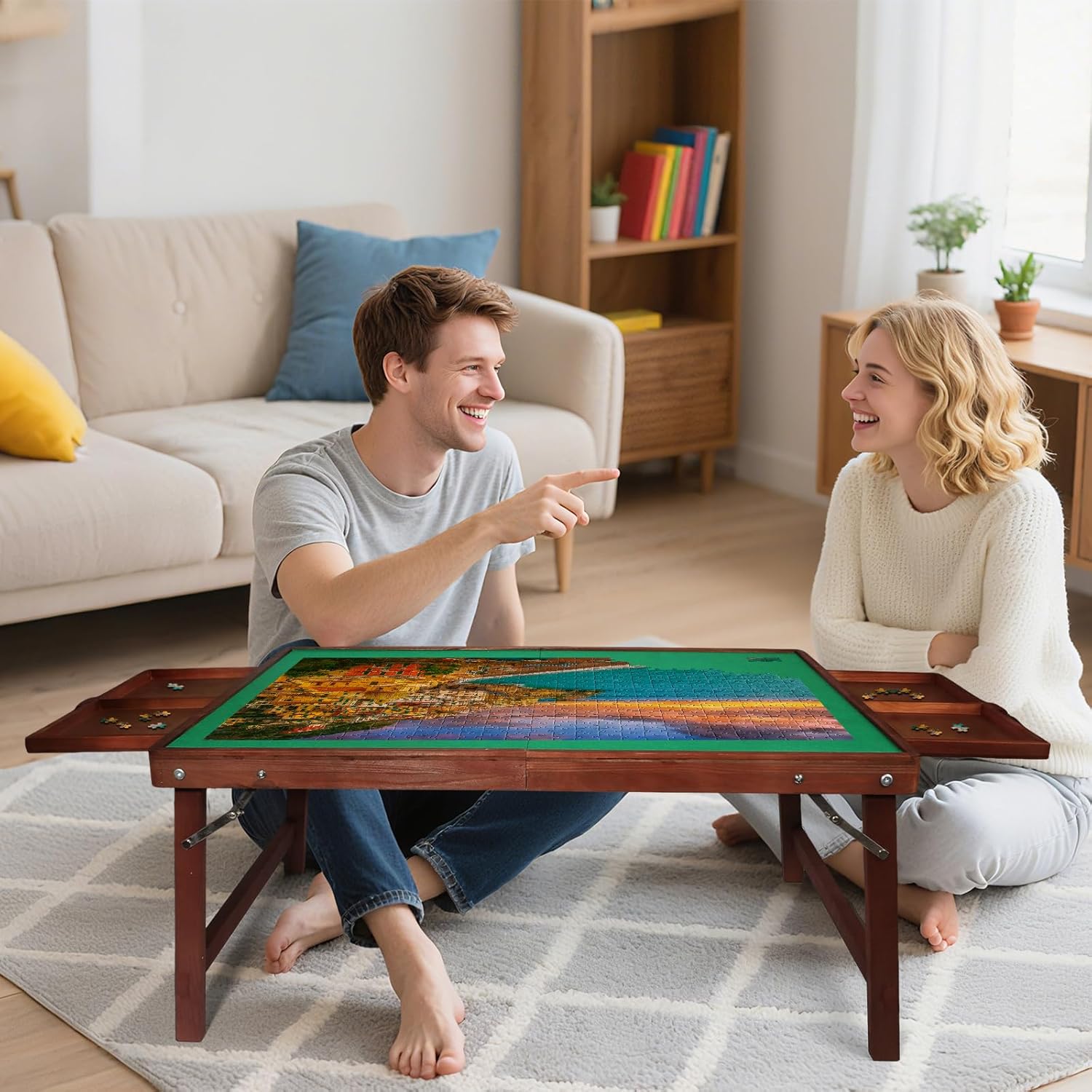 Puzzle Table with Legs