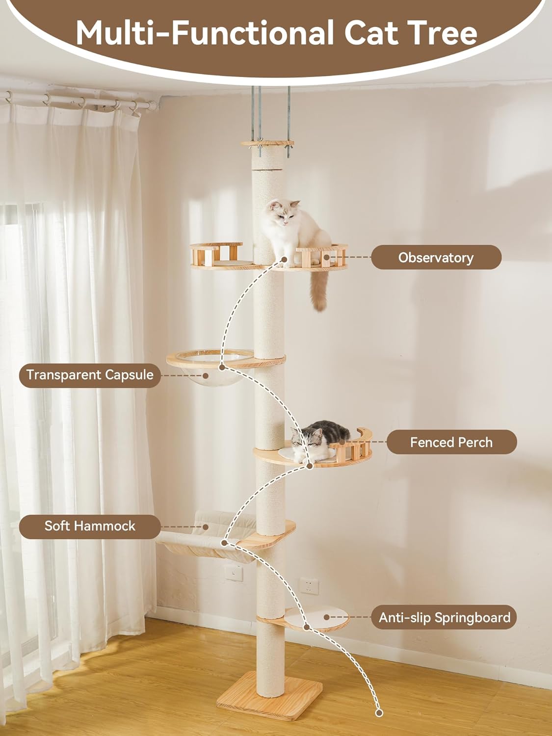 Floor to Ceiling Cat Tree