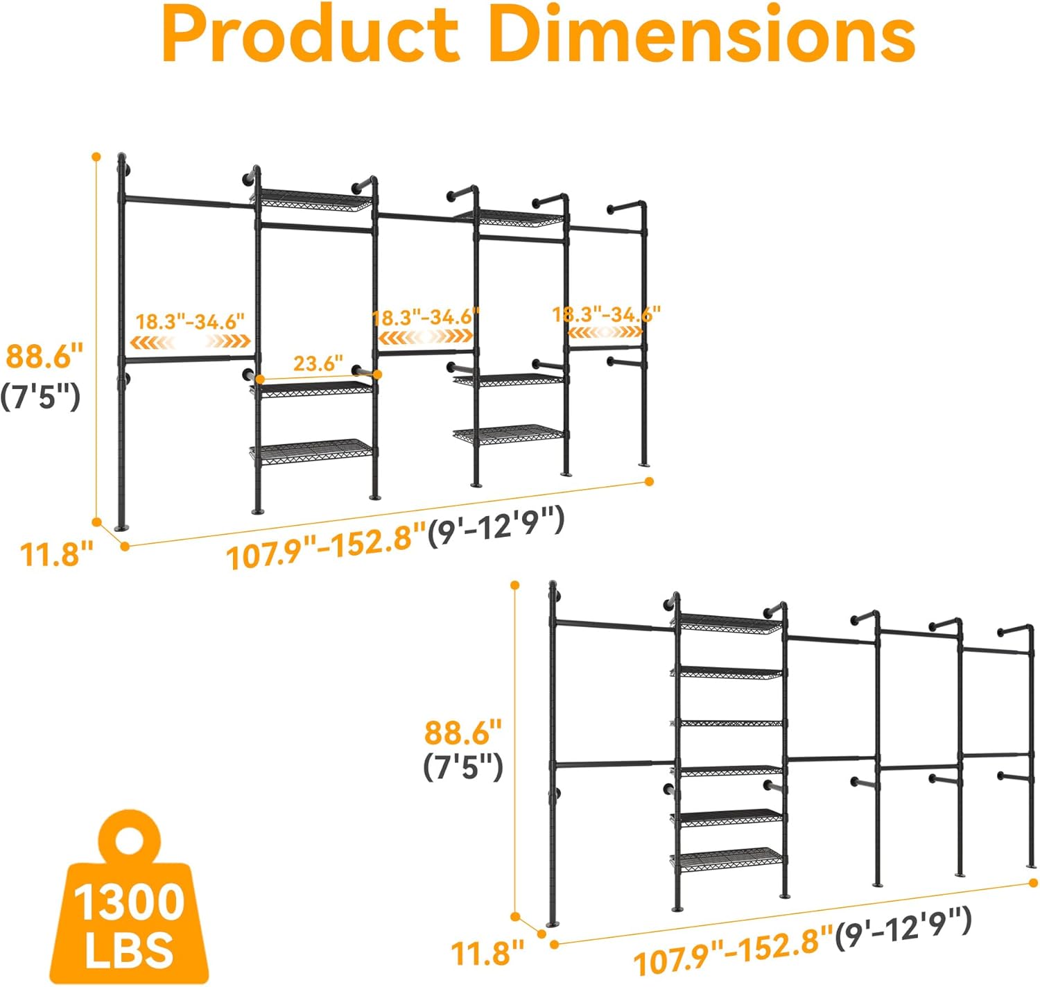 Industrial Clothes Rack
