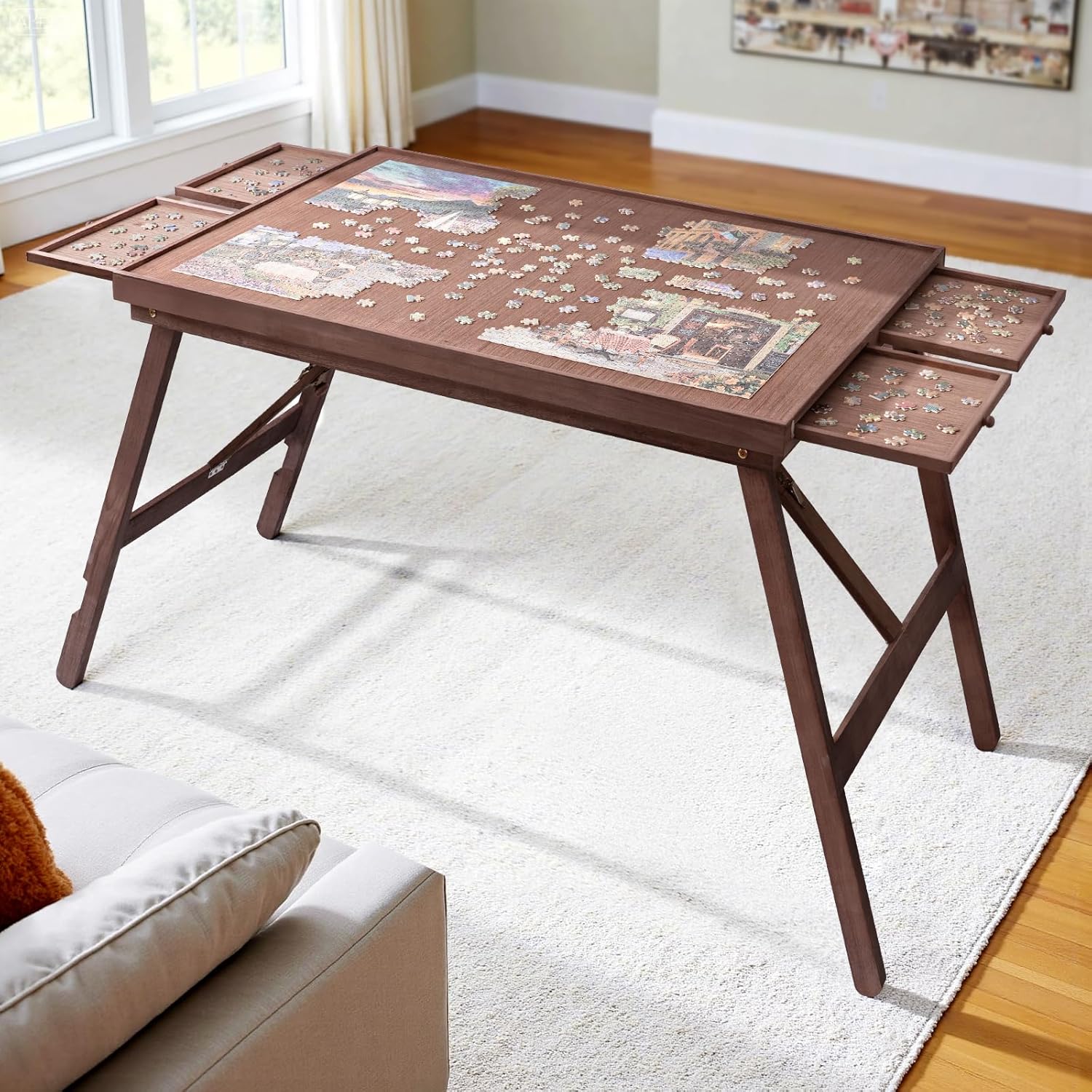 Puzzle Table with Legs