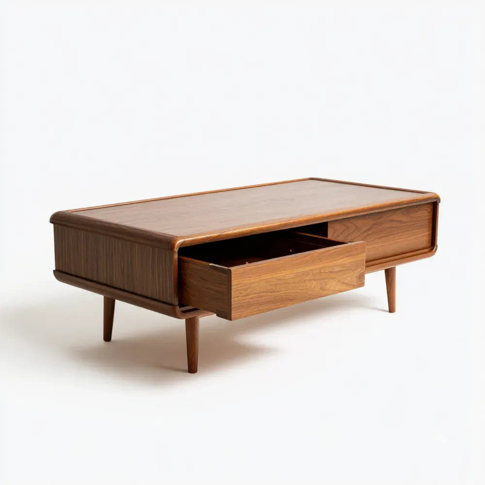 Mesa de centro 120x60x40 cm Madera Roble - Estilo Retro