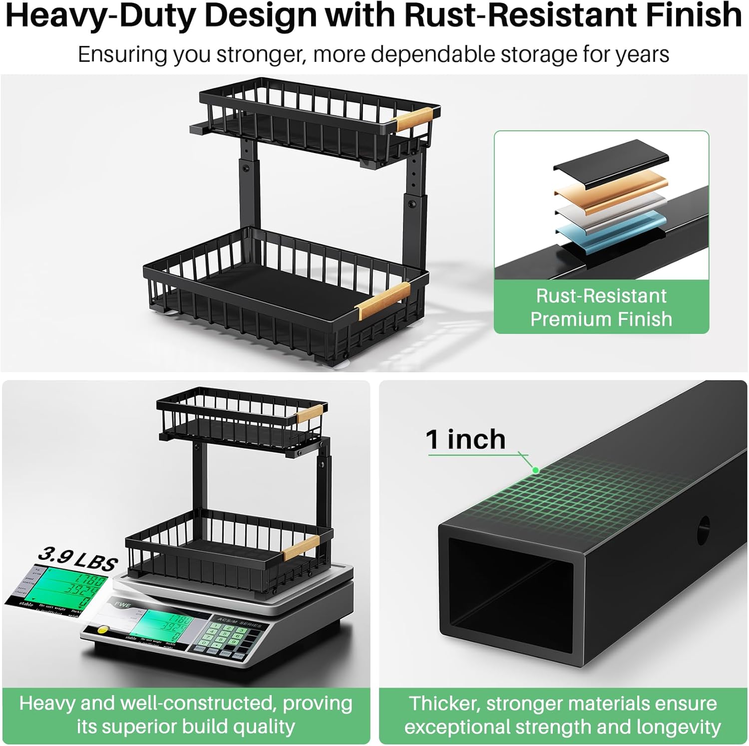 2 Tier Under the Sink Storage