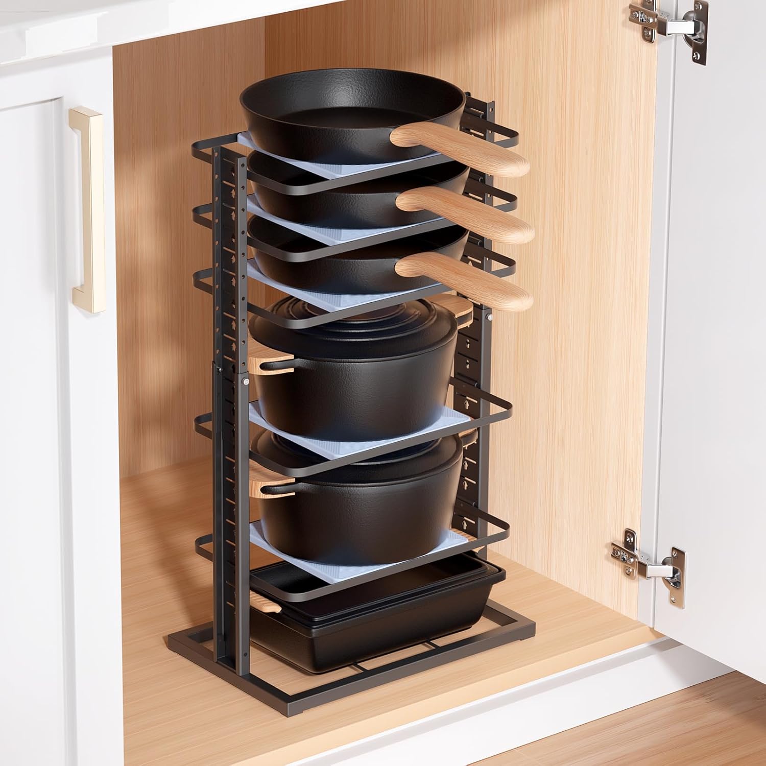 Pots and Pans Organizer for under Cabinet,