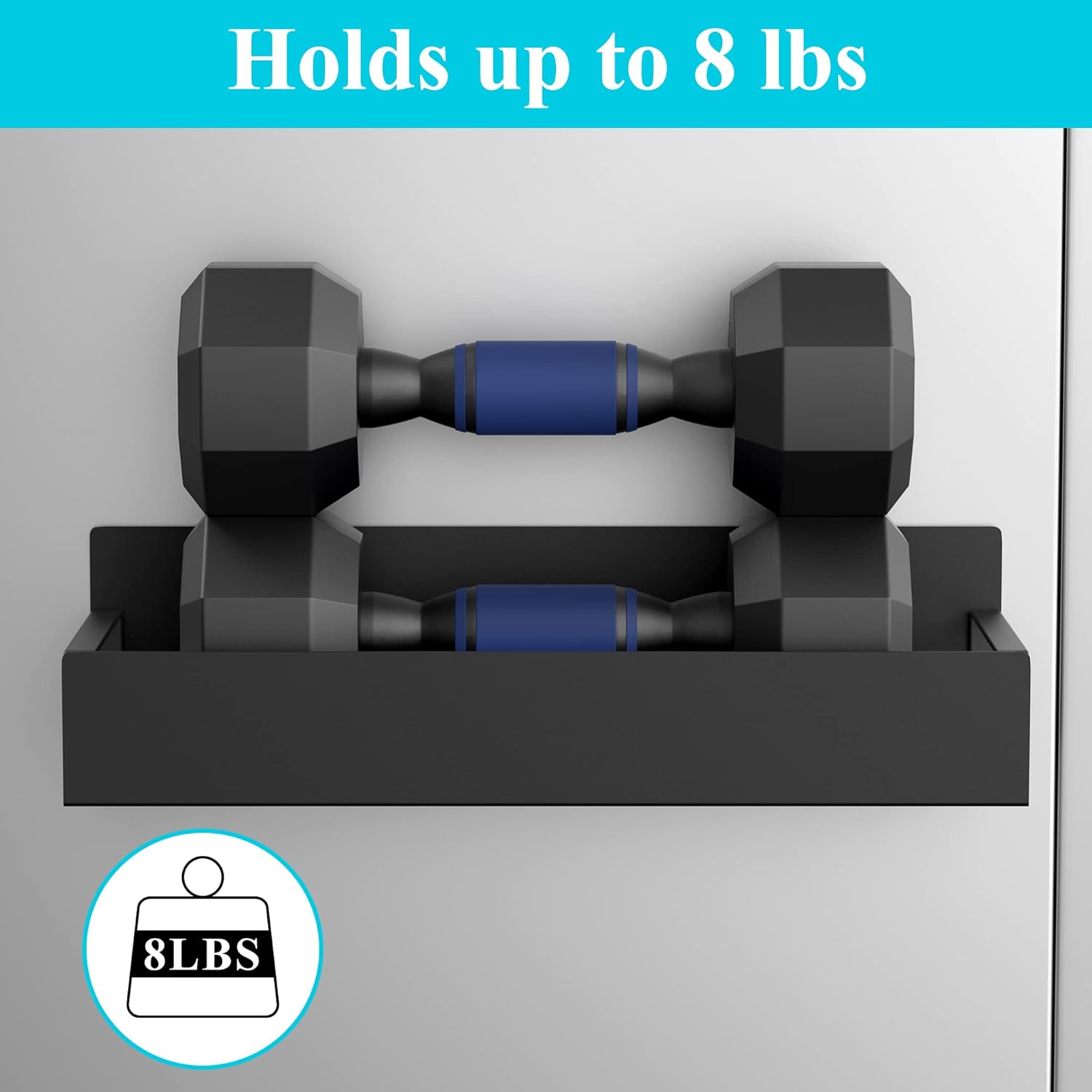 Metal Magnetic Spice Rack for Refrigerator Black