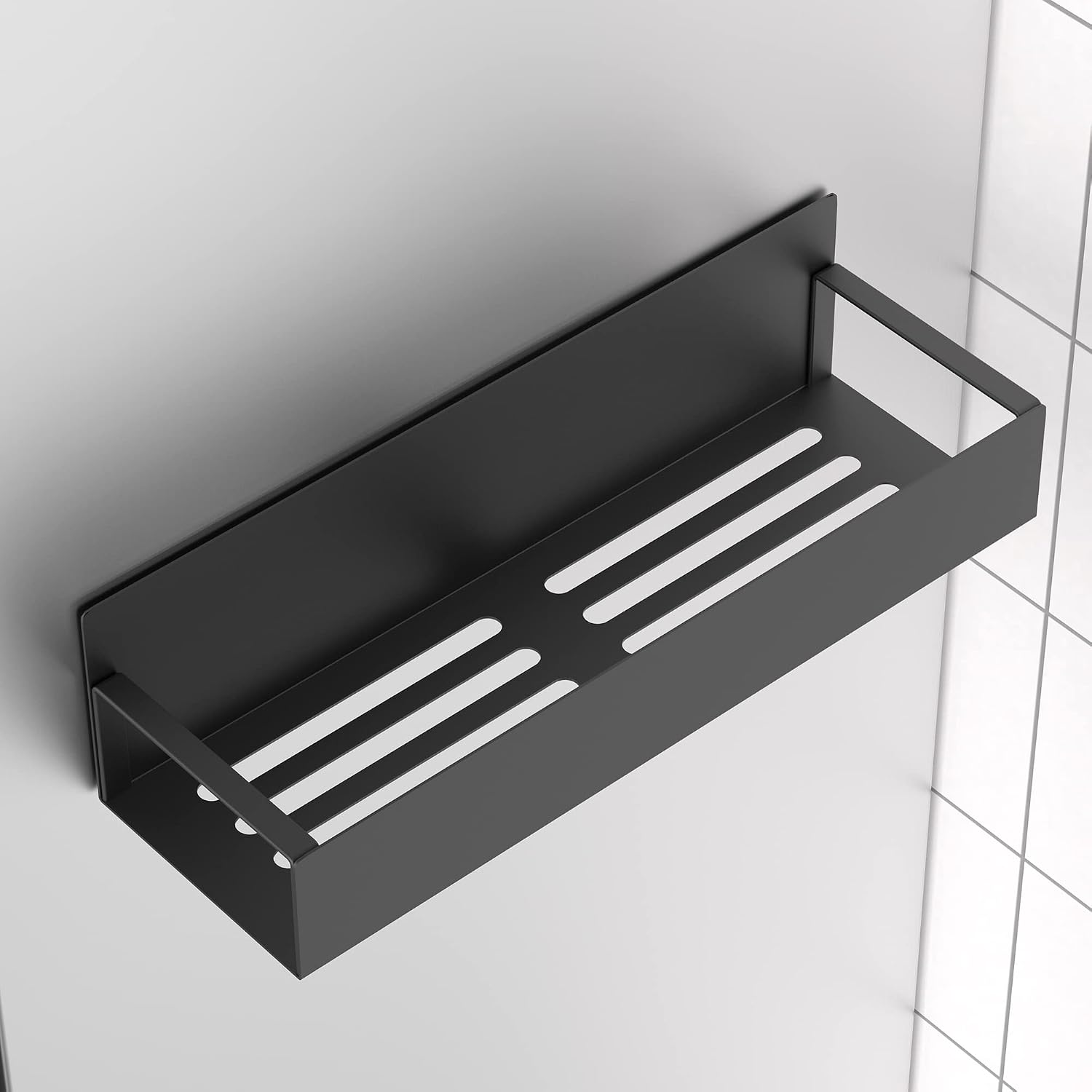 Metal Magnetic Spice Rack for Refrigerator Black