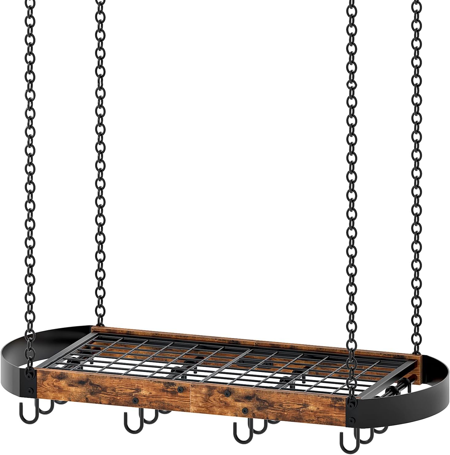 Hanging Pot Rack, Space-Saving Pot Hanger for Kitchen