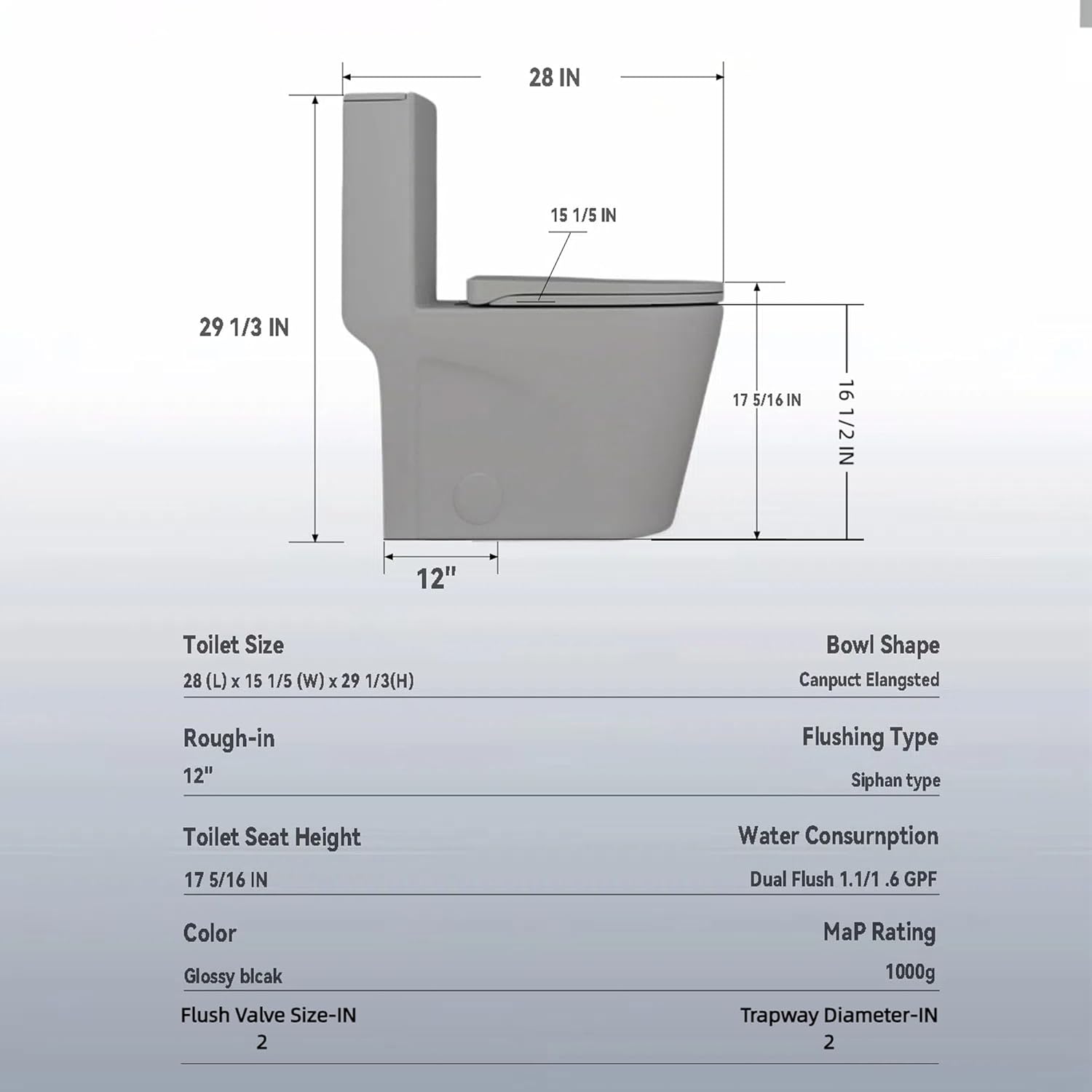 One Piece Toilets for Bathrooms