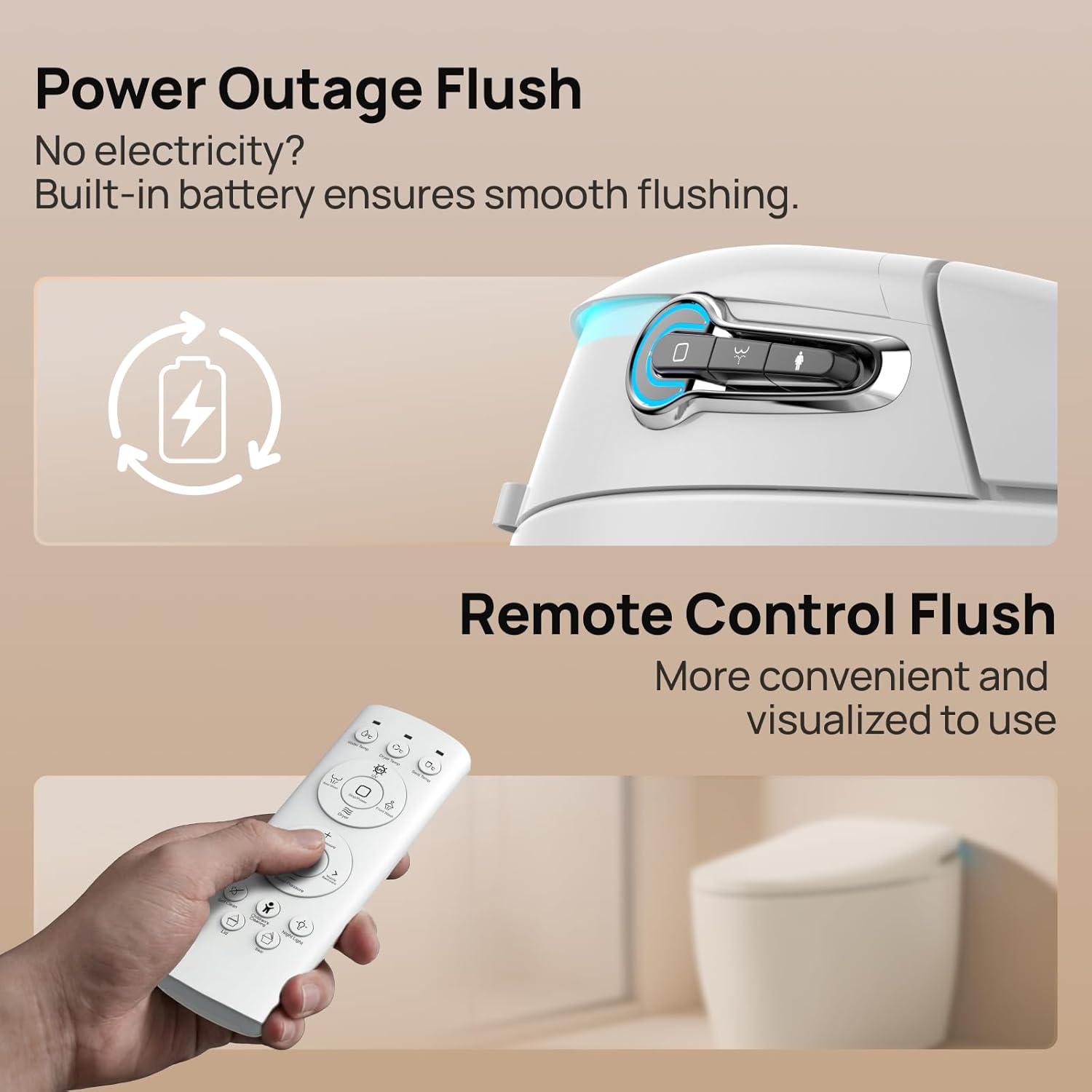 Smart Toilet with Bidet Built-in