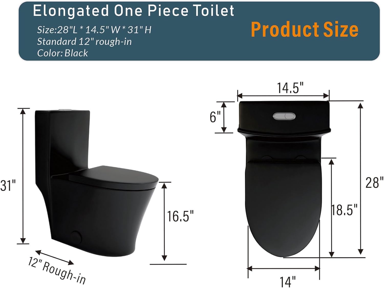 Dual Flush Toilet for Small Bathroom
