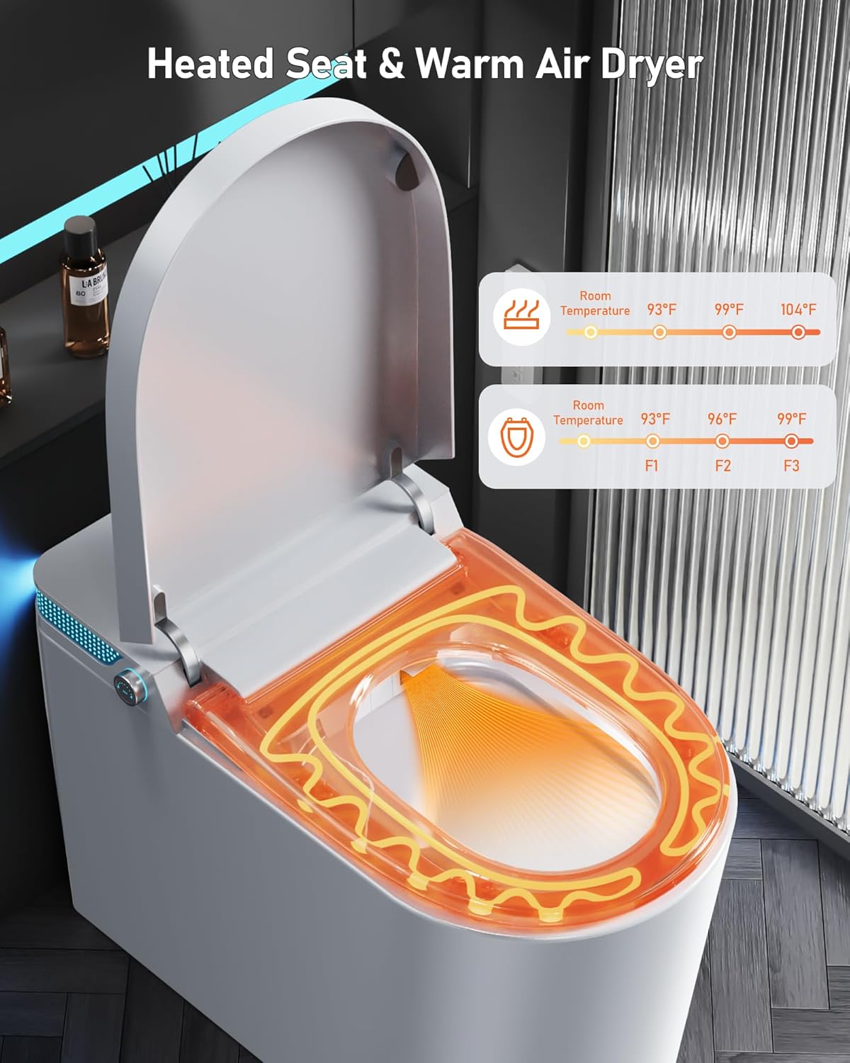 Smart Toilet with Bidet Built-in