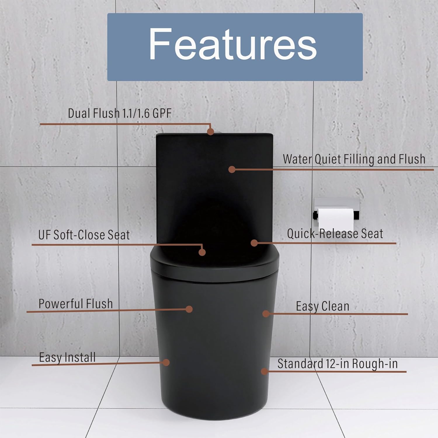 Dual Flush Toilet for Small Bathroom