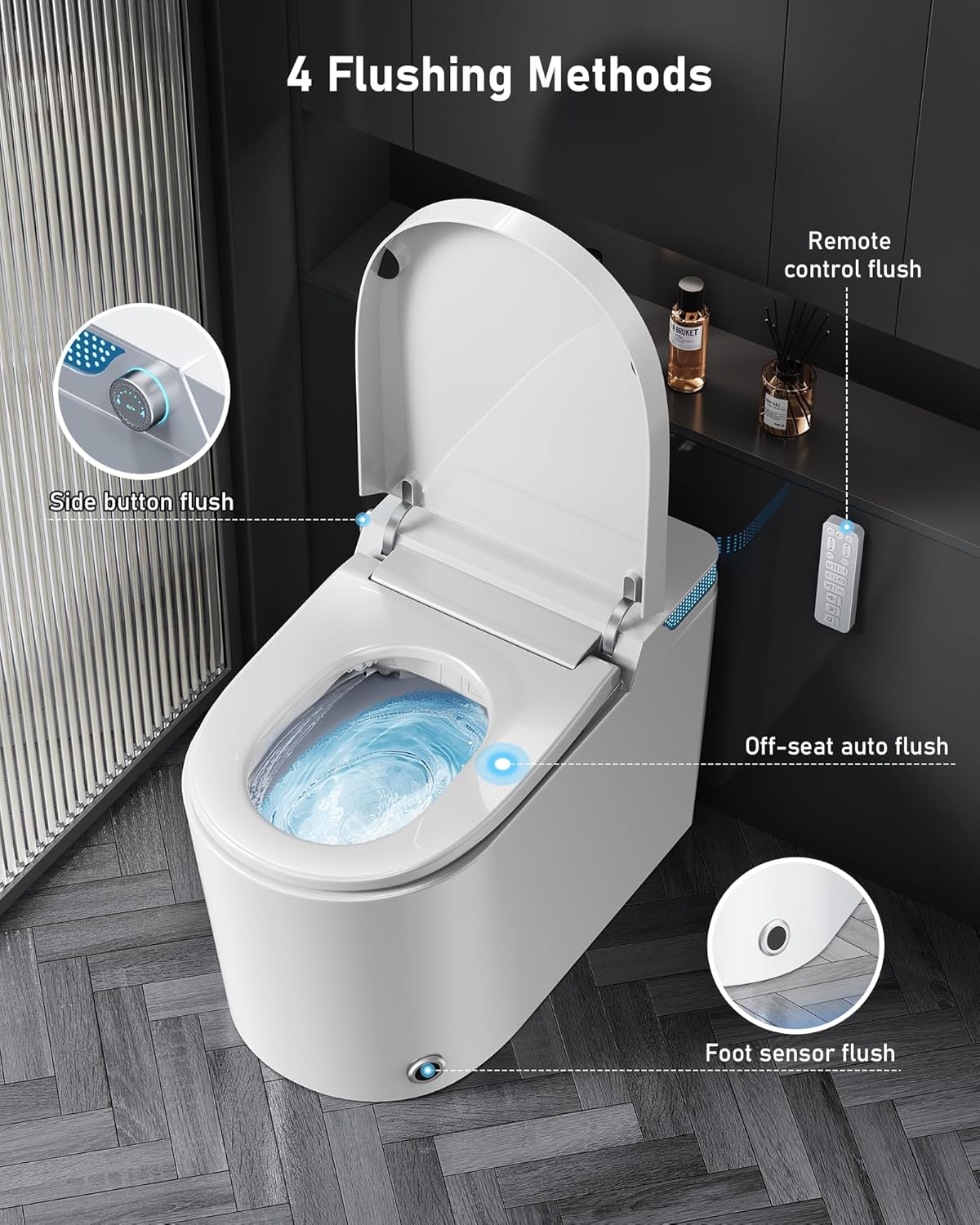 Smart Toilet with Bidet Built-in