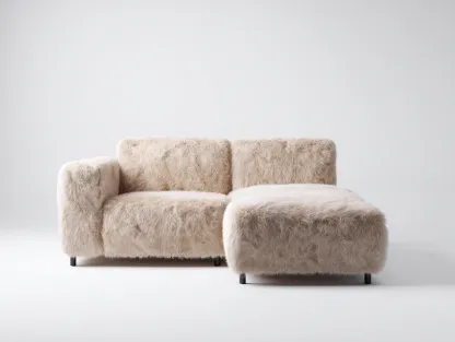 Sofá rinconero Tela de Felpa 200x120x85 cm-Beige-Estilo Moderno-Havengoly