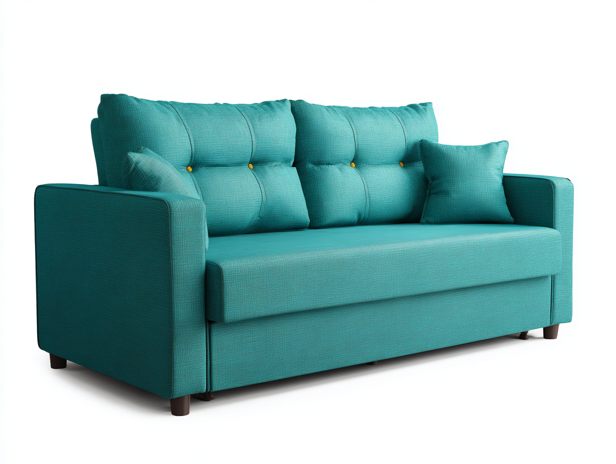 Sofá de 2 plazas tela 172x88x84 cm-verde-diseño moderno para salón-Luxeuphub