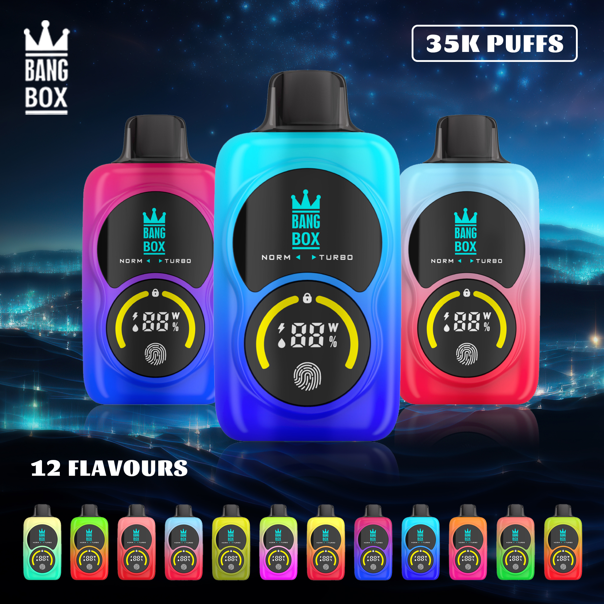 🎁3 db-os BANG BOX 35000 Puffs 3 in1 Flavor Disposable Vape – Titokdoboz árzuhanás!