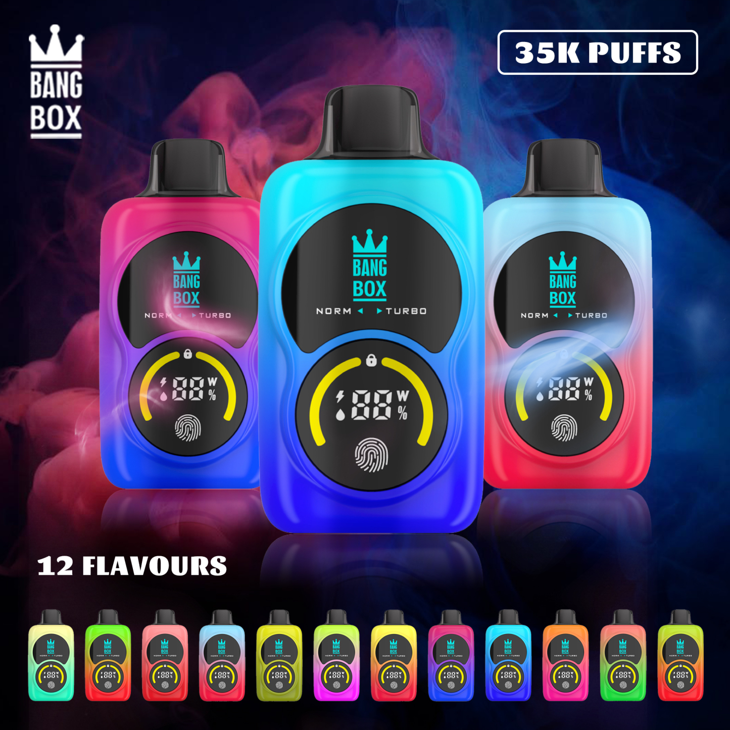🎁3 db-os BANG BOX 35000 Puffs 3 in1 Flavor Disposable Vape – Titokdoboz árzuhanás!