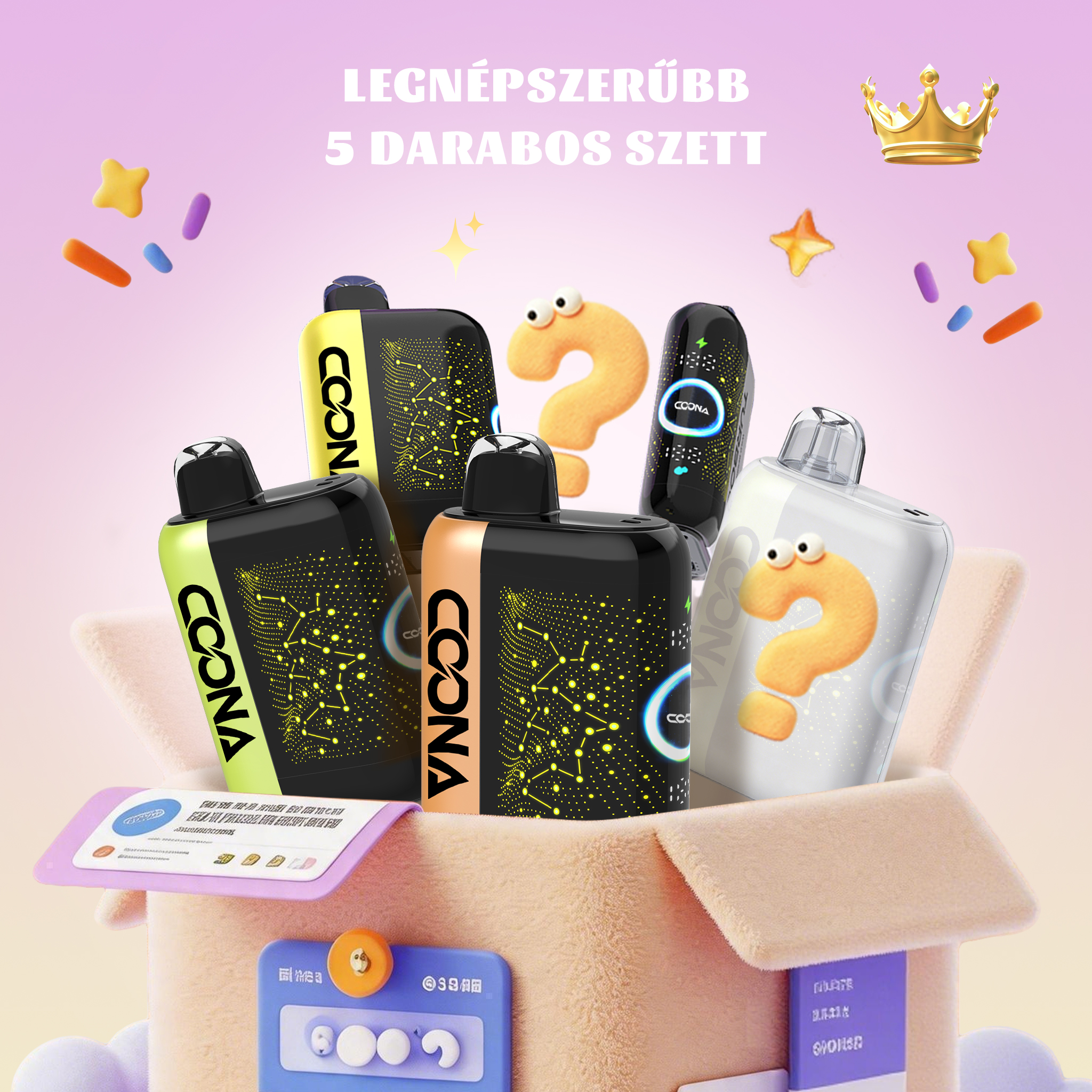 💎5 db-os BANG BOX 42000 Puffs 3 in1 Flavor Disposable Vape – Titokdoboz árzuhanás!